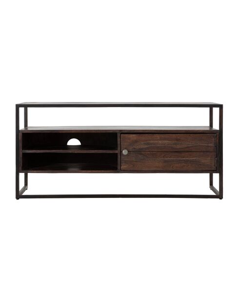 Meuble TV burn en bois marron - 120x40x55 cm