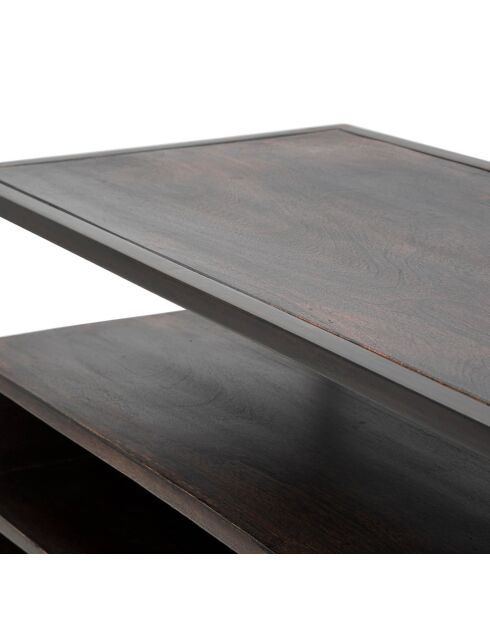Meuble TV burn en bois marron - 120x40x55 cm