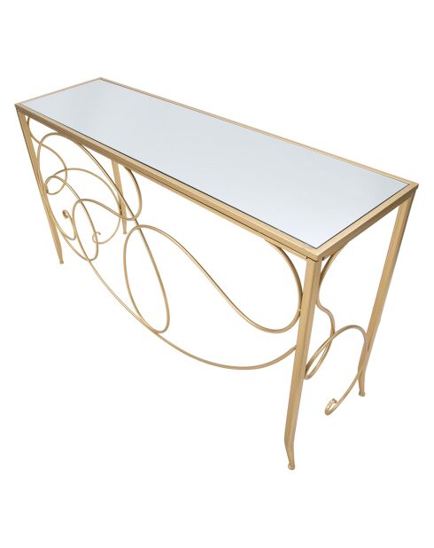 Console art dorée - 140x40x80 cm