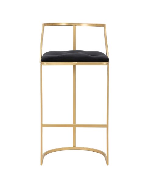 Tabouret de bar en métal istanbul doré/noir - D.45x90 cm