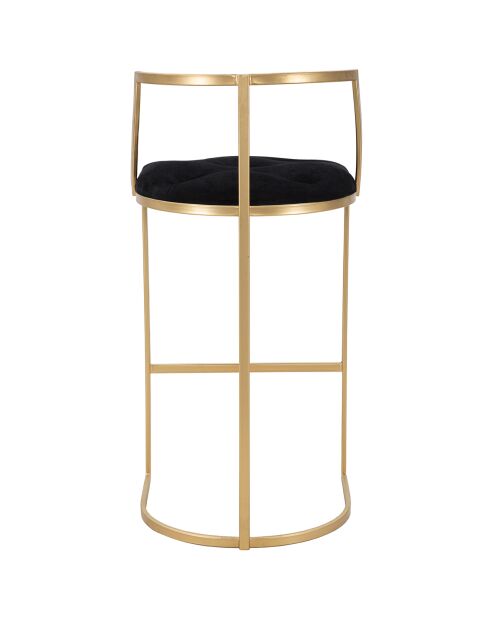Tabouret de bar en métal istanbul doré/noir - D.45x90 cm