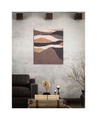 Peinture sur toile avec cadre en bois darky multicolore - 80x3.7x100 cm