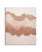 Peinture sur toile avec cadre en bois browny multicolore - 80x3.7x100 cm