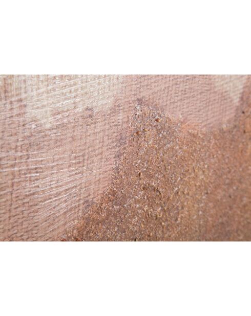 Peinture sur toile avec cadre en bois browny multicolore - 80x3.7x100 cm