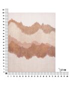 Peinture sur toile avec cadre en bois browny multicolore - 80x3.7x100 cm