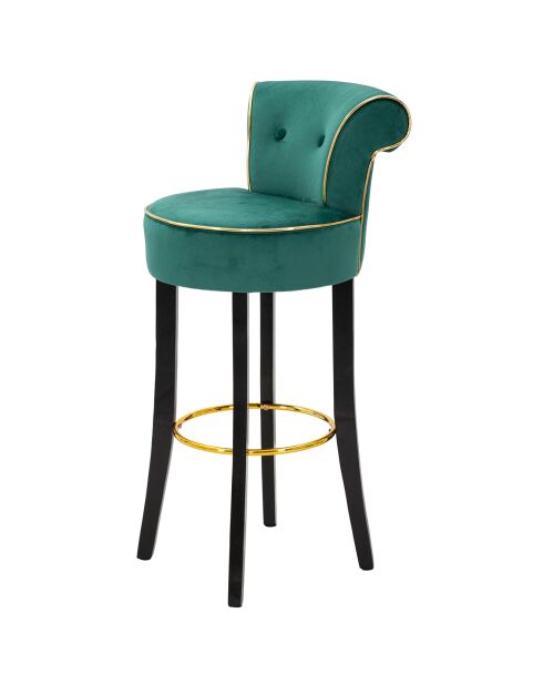 Luxy groene ronde barkruk - 46x48x96 cm