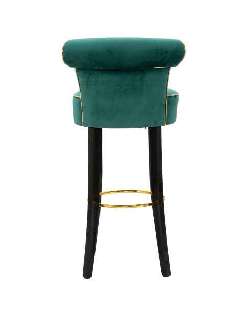Tabouret de bar rond luxy vert - 46x48x96 cm