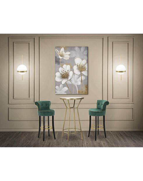 Luxy groene ronde barkruk - 46x48x96 cm