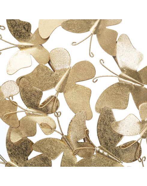 Miroir mural butterfly wind doré - D.81.5X3.5 cm