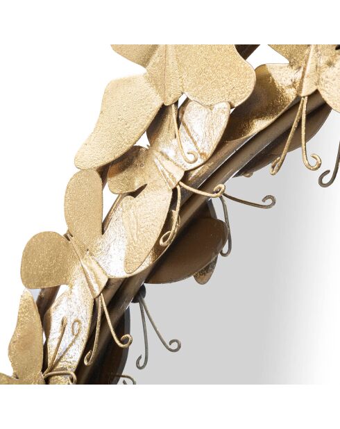 Miroir mural butterfly wind doré - D.81.5X3.5 cm