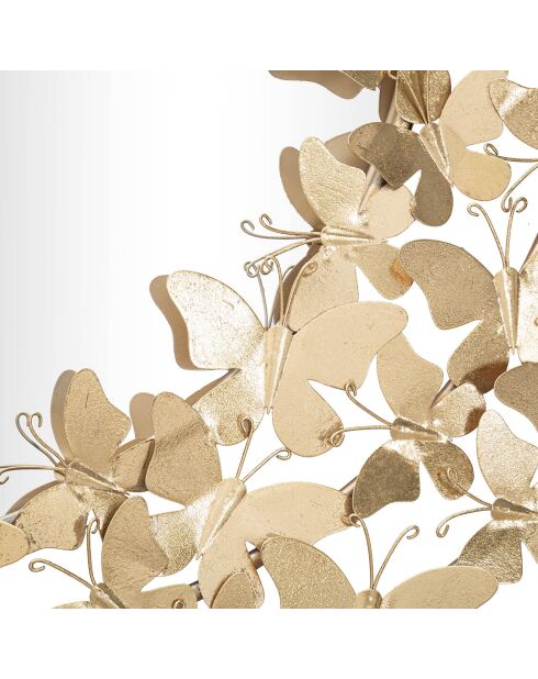 Miroir mural butterfly wind doré - D.81.5X3.5 cm