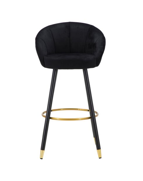 Prague Barhocker schwarz/gold - 55x56x104 cm