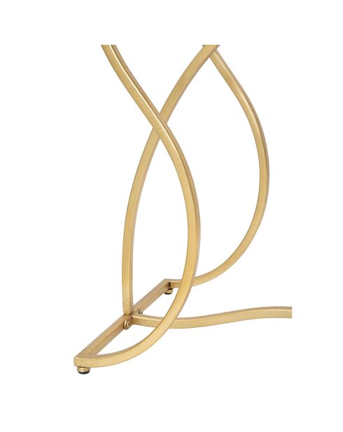 Console en métal sunshine doré/noir - 130x40x75 cm