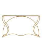 Console en métal sunshine doré/noir - 130x40x75 cm