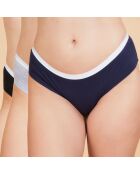 3 Culottes Anemone noir/marine/gris