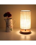 Lampe de table Ayd crème - 24x15x31 cm
