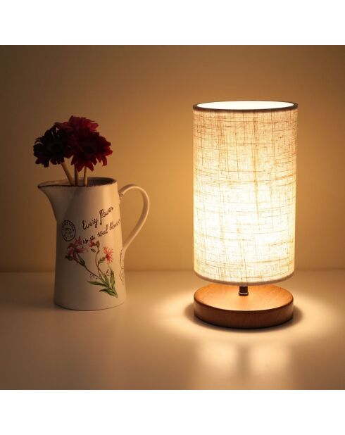 Lampe de table Ayd crème - 24x15x31 cm