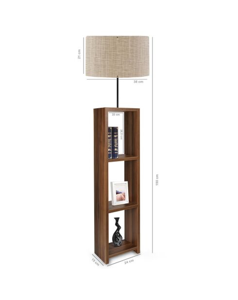 Lampadaire Ayd beige - 21x38x90 cm