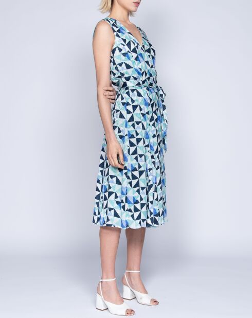 Robe Caroulette bleu/pétrole