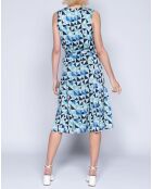 Robe Caroulette bleu/pétrole