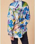 Chemise Bourgogne bleu/multicolore