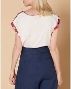 T-Shirt Echo imprimé rose/nude
