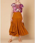 T-Shirt Ecosse imprimé rose
