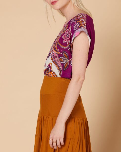 T-shirt met roze print in Schotland