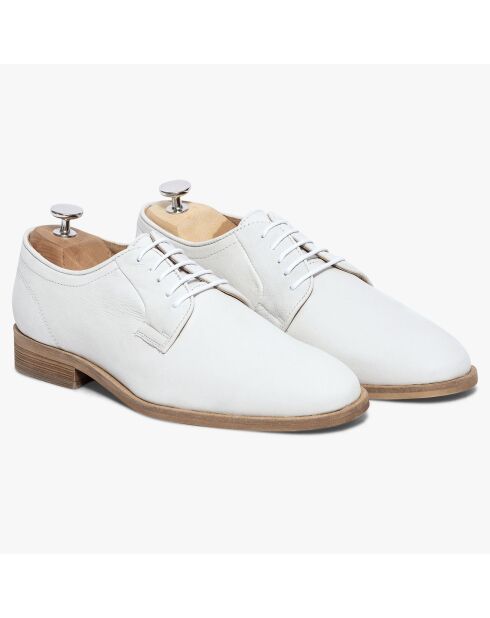 Derbies en Cuir Lisbonne blancs