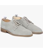 Derbies en Velours de Cuir Lisbonne grises