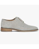 Derbies en Velours de Cuir Lisbonne grises