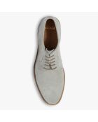 Derbies en Velours de Cuir Lisbonne grises