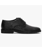 Derbies en Cuir tressé Guerino noires