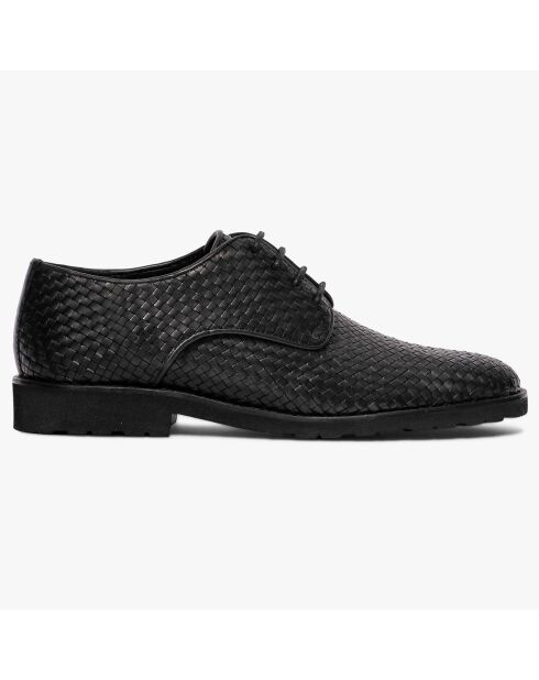 Derbies en Cuir tressé Guerino noires