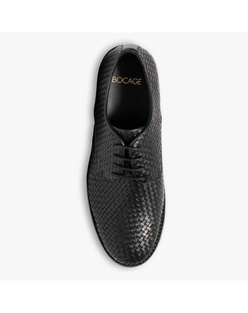 Derbies en Cuir tressé Guerino noires