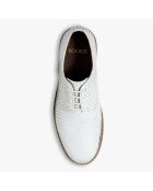Derbies en Cuir tressé Guerino blanches