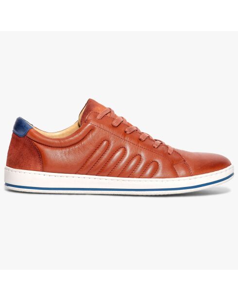 Sneakers en Cuir Kolia orange