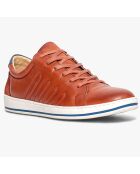 Sneakers en Cuir Kolia orange