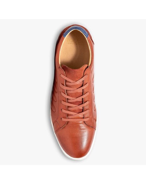 Sneakers en Cuir Kolia orange