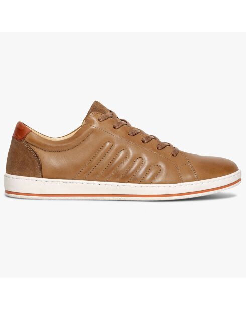 Sneakers en Cuir Kolia camel