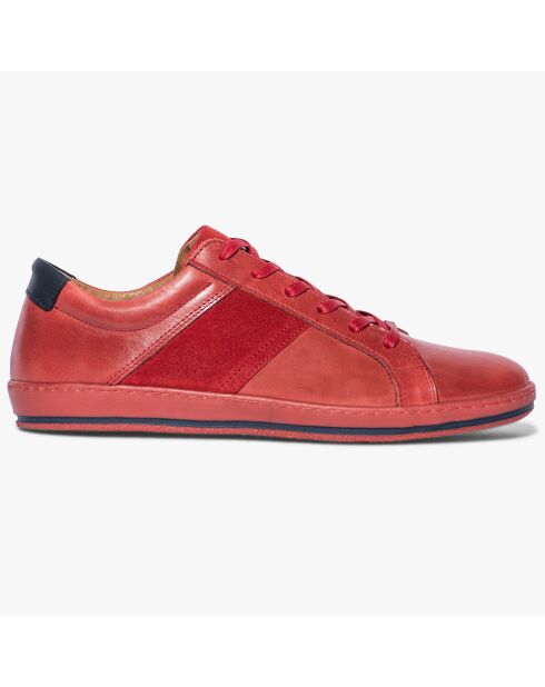 Sneakers en Cuir Kalou rouges