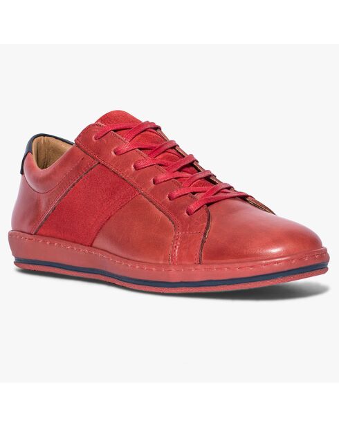 Sneakers en Cuir Kalou rouges