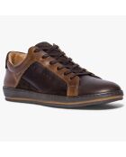 Sneakers en Cuir Kuala marron