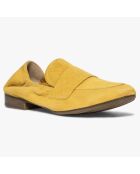 Mocassins en Velours de Cuir Aissa safran