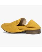 Mocassins en Velours de Cuir Aissa safran