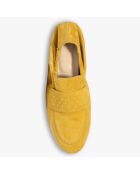 Mocassins en Velours de Cuir Aissa safran