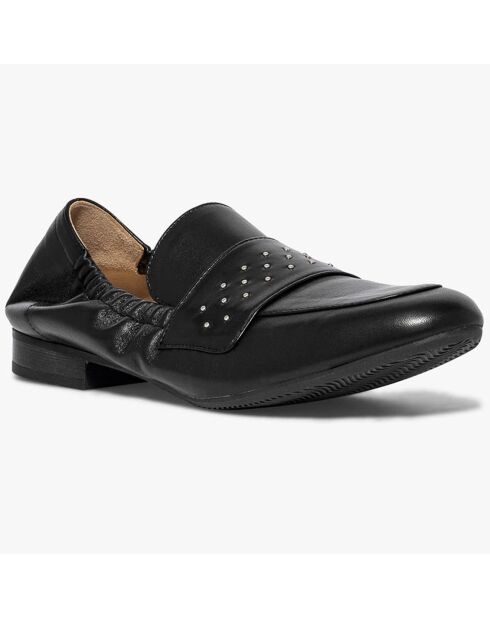 Mocassins en Cuir Aissa noirs