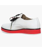 Derbies en Cuir Lake blanches