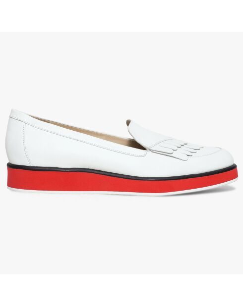 Mocassins en Cuir Latifa blancs