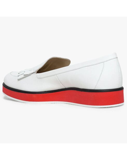 Mocassins en Cuir Latifa blancs